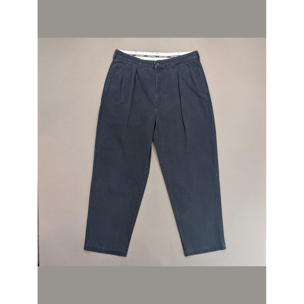 Polo Golf Ralph Lauren Navy Pleated Chino Pants 34x30